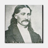 Wild Bill' Hickok （写真b/w） マグネット (正面)