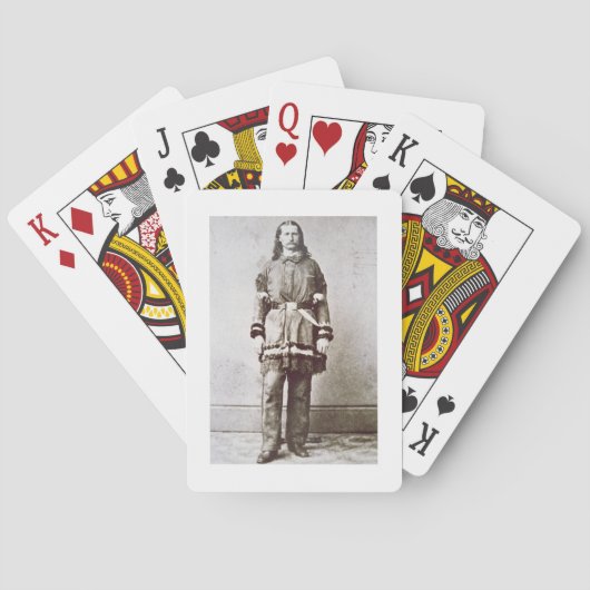 Wild Bill' Hickok (1837-76) (b/w写真) トランプ (裏面)