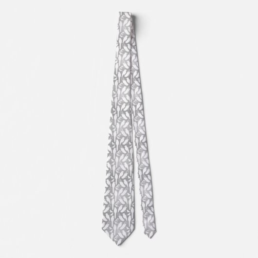 Wild birds mosaic effect ネクタイ (正面)