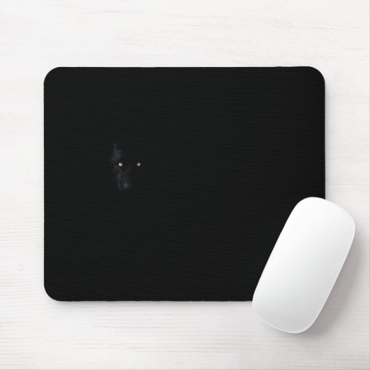 Wild Black Jaguar Mousepad マウスパッド (マウス)