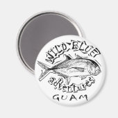 wild blue adventures logo マグネット マグネット (正面/裏面)
