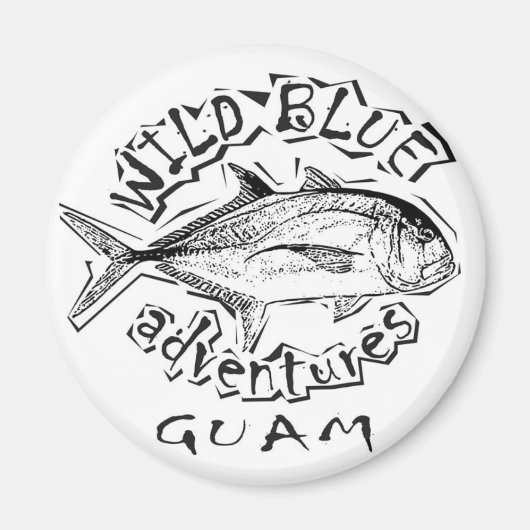 wild blue adventures logo マグネット マグネット (正面)