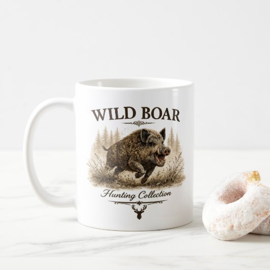 Wild Boar コーヒーマグカップ (ドーナツ)