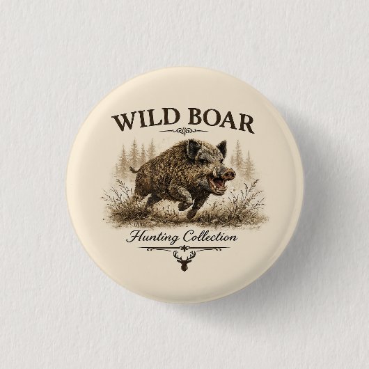 Wild Boar 缶バッジ (正面)