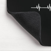 Wild Boar Heartbeat Ekg Hog Hunter Hunt Hunting  マウスパッド (コーナー)