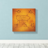 Wild Boar Hunting キャンバスプリント (インサイチュ (ウッドフロア))