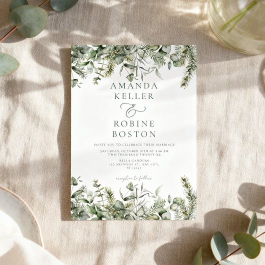 Wild Botanical Wedding Invitation 招待状