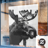 Wild Bull Moose Very Large Shop ウィンドウサイン (カフェ窓)