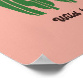 Wild But Kind Retro Daisy Wall Art ポスター (角)