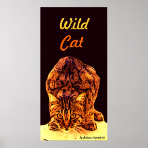WILD CAT KITTEN ポスター