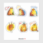 Wild Cat Stickersシリーズ#2 シール (シート)