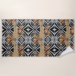 Wild Cheetah  ビーチタオル