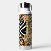 Wild Cheetah - African Wildlife Water Bottle ウォーターボトル (正面)