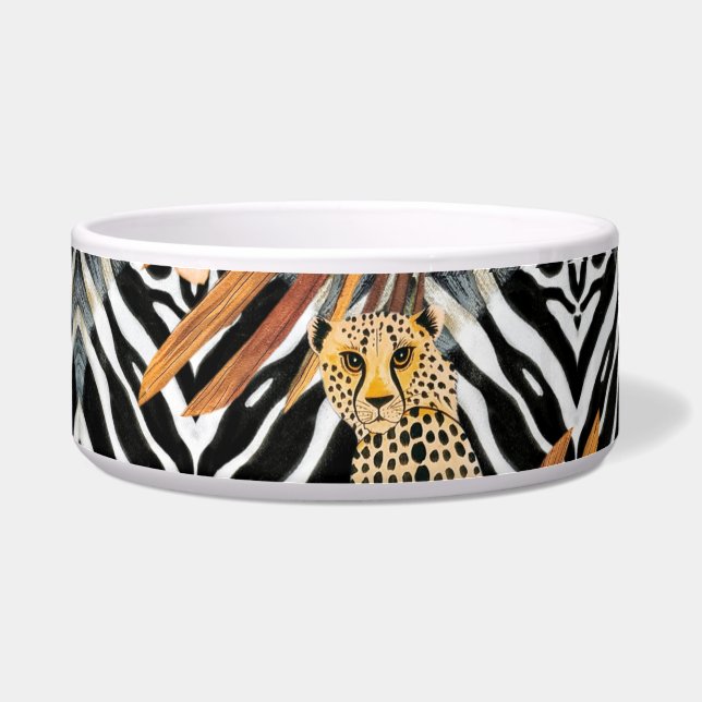 Wild Cheetah Pet Bowl ボウル (正面)