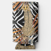 Wild Cheetah Wine Tumbler – African Wildlife Art  スリム缶クーラー (裏面)