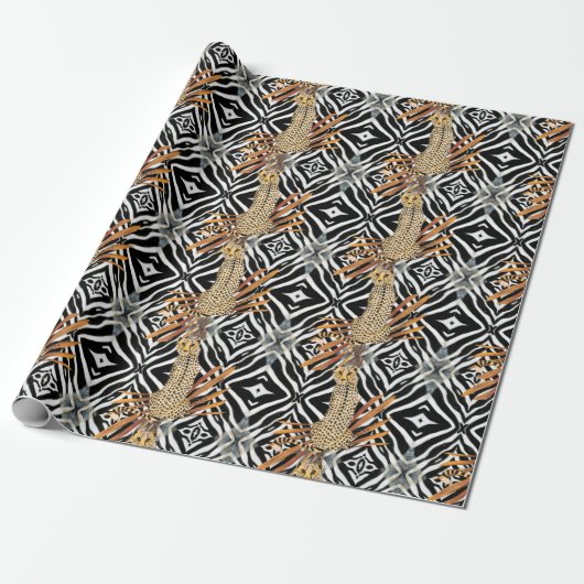 Wild Cheetah Wrapping Paper ラッピングペーパー (アンロールド)