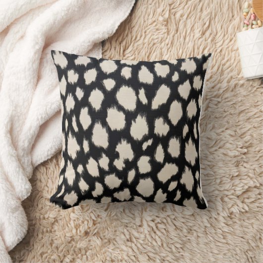Wild Chic Leopard Pattern Pillow クッション (ブランケット)