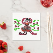 Wild Christmas dance  スタンダードカクテルナプキン (インサイチュ)