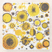 Wild Cluster of dots Coaster ガラスコースター (正面)
