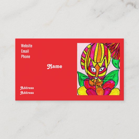 Wild Colorful Business Card 名刺 (正面)