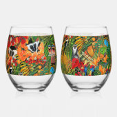 Wild Creation  ステムなしワイングラス (裏面)