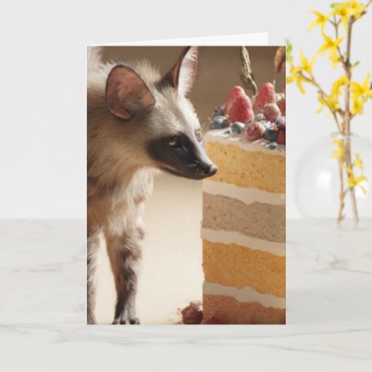 Wild Curiosity & Layered Cake カード (黄色い花)