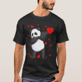 Wild Dab Animals Dabbing Panda Bear St Valentine's Tシャツ (正面)