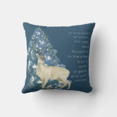 Wild Deer Footprints in Snow – Winter Nature Art クッション (裏面)