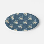 Wild Deer Footprints in Snow – Winter Nature Art ペーパープレート (アングル)