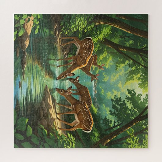 Wild Deer Puzzle ジグソーパズル (横)