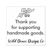 Wild Deuceデザインカスタマーサポートサンキューフローラ セルフインキングスタンプ (デザイン)