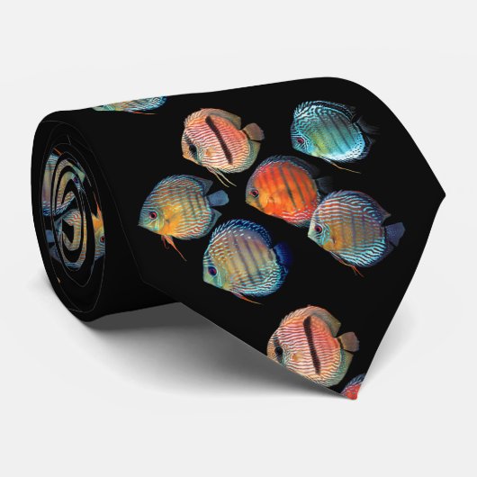 Wild Discus Fish ネクタイ (ロール)