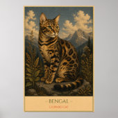 Wild Elegance: Bengal Cat ポスター (正面)