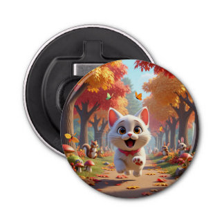 Wild Escape: Running Cat Bottle Opener 栓抜き