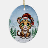 Wild Feline Lovers Woodland Wildlife Kitten 🐆🐈🐾 セラミックオーナメント (右)