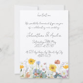 Wild floral Customisable Wedding Invitation  招待状 (正面)