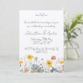 Wild floral Customisable Wedding Invitation  招待状 (スタンド正面)