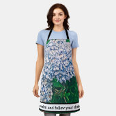 Wild flower blooming エプロン (着用した状態)