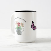 Wild flower blooming ツートーンマグカップ (正面左)