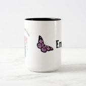 Wild flower blooming ツートーンマグカップ (中央)