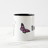 Wild flower blooming ツートーンマグカップ (中央)