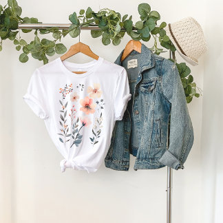 Wild Flower-Floral-Cute Tシャツ