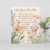 Wild Flower with Custom Text Scrapbook Paper (スタンド正面)