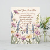 Wild Flower with Custom Text Scrapbook Paper (スタンド正面)