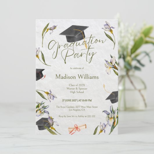 Wild Flowers Graduation 招待状 (スタンド正面)