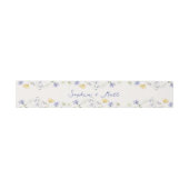 Wild Flowers Hand Written Wedding  招待状ベリーバンド (フラット)