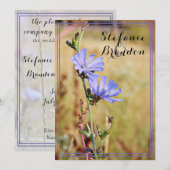Wild Flowers in the 結婚 Morning's 招待状 (正面/裏面)
