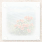 Wild Flowers of Japan – Japanese Wild Azalea ガラスコースター (裏面)