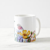 Wild Flowers, on an old bike Mix & Match コーヒーマグカップ (正面右)