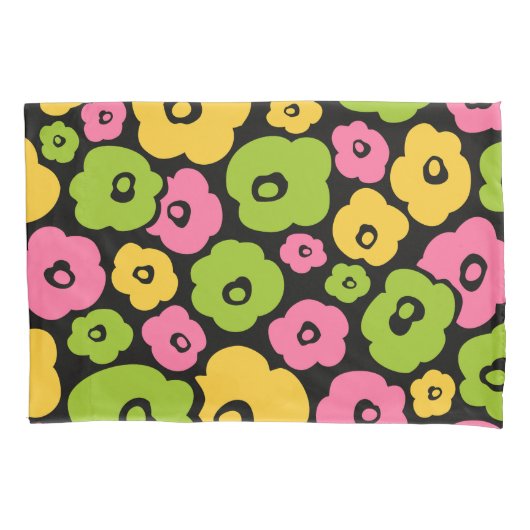 Wild Flowers Pattern 枕カバー (正面左)